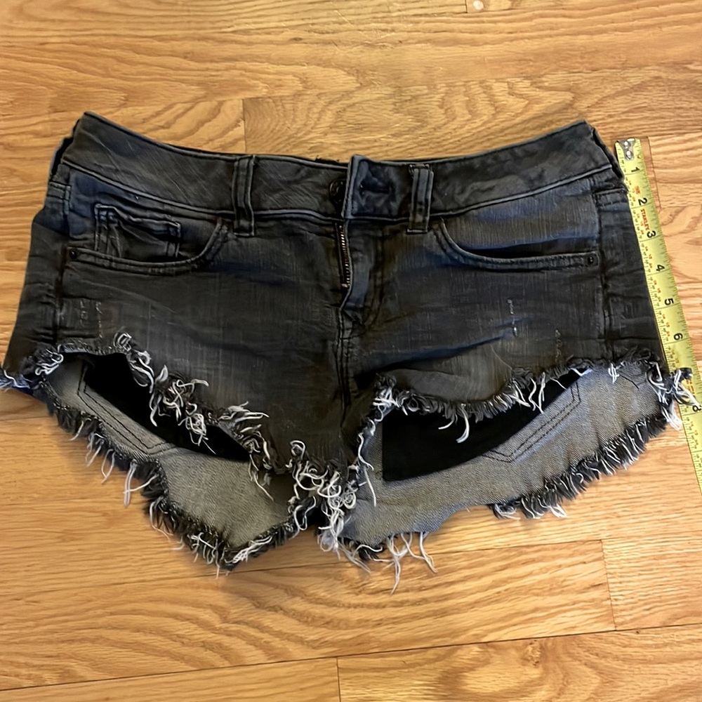 Express black cutoff shorts SZ 2